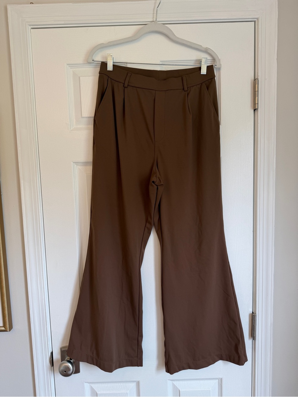 Halara Flex Day Stretch Wide Leg High-Rise Pants in Sepia Brown - Picture 4 of 4